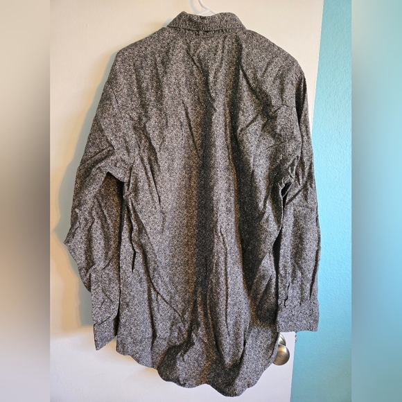 Vintage Express Riders Paisley Gray Button-Up Size L - Picture 2 of 3